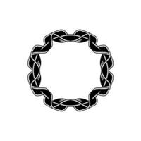 Intricate Celtic Knot Border, Minimalist - Wreath vector
