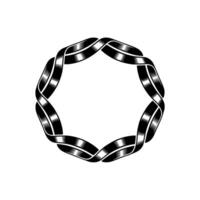 Geometric Wreath, Minimalist , Circular Motif, Pattern vector
