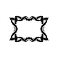 Intricate Celtic Knot Frame, Elegant Border - Pattern vector