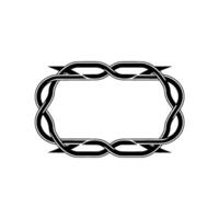 Intricate Celtic Knot Frame, Elegant Border, Ornamental vector