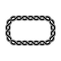 Intricate Celtic Knot Border, Elegant, Frame vector