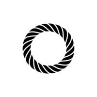Minimalist Spiral Emblem, Circular Motion, Modern vector