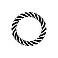 Spiraling Stripe Circle, Minimalist vector