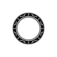Ornate Circular Frame, Tribal , Minimalist vector