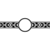 Elegant Decorative Border, Vintage Style, Circular Element vector