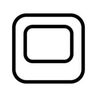 Illustration of Polaroid Line Icon vector