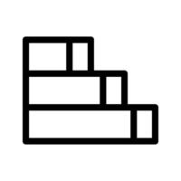 Illustration of Blocks Line Icon vector