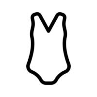 Illustration of Swimsuit Line Icon vector