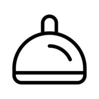 Illustration of Desk Bell Line Icon vector