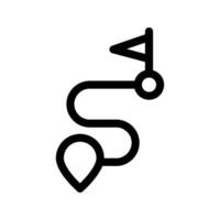 Illustration of Path Line Icon vector