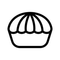 Illustration of Pie Line Icon vector