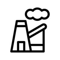 Illustration of Factory Line Icon vector