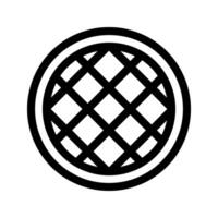 Illustration of Waffle Line Icon vector