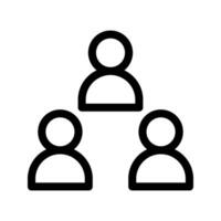 Illustration of Team Line Icon vector