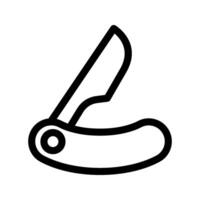 Illustration of Razor Line Icon vector