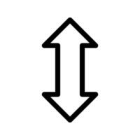 Illustration of Arrow Line Icon vector