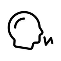 Illustration of Voice Command Line Icon vector