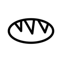 Illustration of Bread Line Icon vector