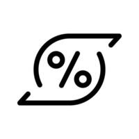 Illustration of Exchange Rate Line Icon vector