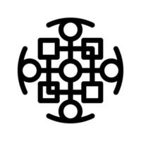Illustration of Pattern Recognition Icon vector