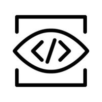 Illustration of View Line Icon vector