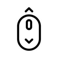 Illustration of Mouse Scroll Line Icon vector