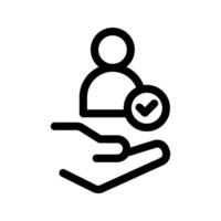 Illustration of Customer Line Icon vector