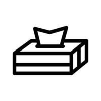 Illustration of Tissue Box Line Icon vector