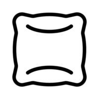 Illustration of Cushion Line Icon vector
