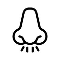 Illustration of Nose Line Icon vector