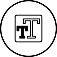 Text tool icon illustration perfect for graphic design software application development and creative content creation vector
