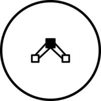 Symbolic representation of interconnected elements showcasing networking functionality a modern graphic design and data connectivity solution icon vector