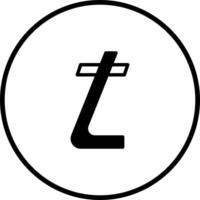 Symbolic representation of a modern letter icon design within a circular frame and sophisticated conceptualization vector