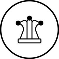 Stylized chess queen symbol showcasing abstract representation within a circular frame promoting strategic thinking and intellectual games vector
