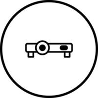 Projector icon representing modern technology for presentations and educational purposes displaying information in a class room or office vector
