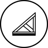 Minimalist structural engineering logo design symbolizing stability strength and innovation within circular frame presentation style vector