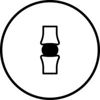 Minimalist spine health icon design presenting medical care for back problems and wellness promoting health vector