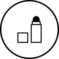 Minimalist deodorant roll on illustration design offering hygiene and freshness for daily use in a clean and simple style vector
