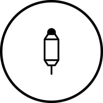 Isolated circuit component schematic depiction in minimalist format for electronic designs and representations vector