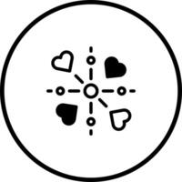Heart connection icon showcasing feelings of love kindness compassion empathy emotional intelligence and social network representing relationships vector