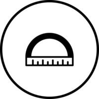 Geometric tool icon graphic illustration circle shape round element measuring angle instrument equipment vector