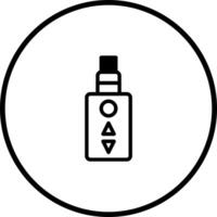E-cigarette icon featuring simple design and electronic device representing vaping culture in modern society concept vector
