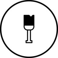 Black and white simple illustration depicting a broken wine glass within a circular frame with abstract background vector