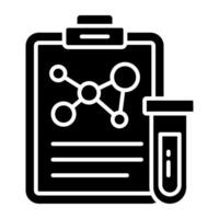 Premium icon of lab report vector