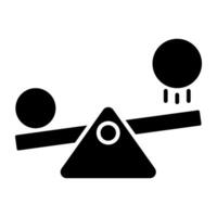 A moder unique icon of seesawn vector