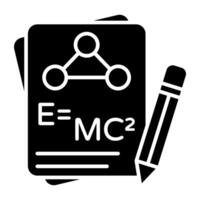 An icon of energy formula vector