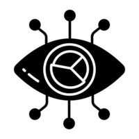 A unique design icon of business monitoring vector