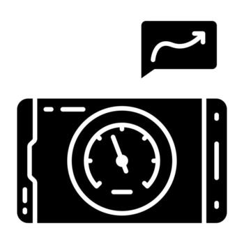 Modern icon of mobile speed optimization vector