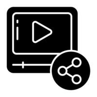An icon design of share vector
