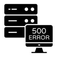 Creative design icon of error 500 vector